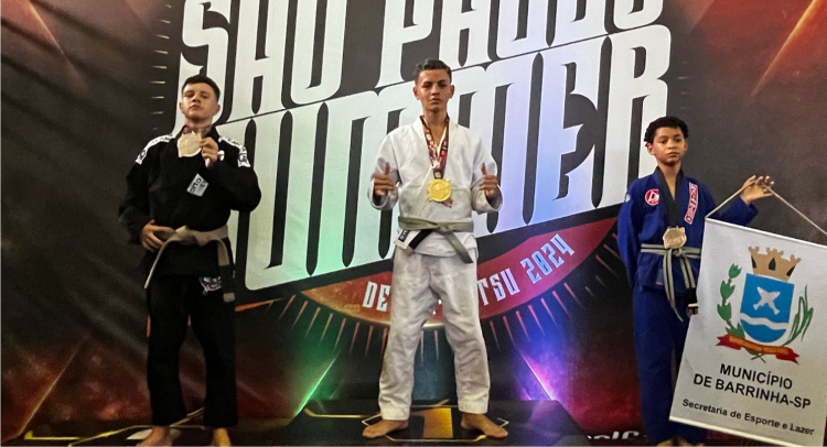 ORGULHO DE TAPIRATIBA: MIGUEL DE SOUZA LEITE E DAVI BERNARDES DE AMORIM SCHOROEDER SÃO CAMPEÕES NO SÃO PAULO SUMMER DE JIU-JITSU 2024!